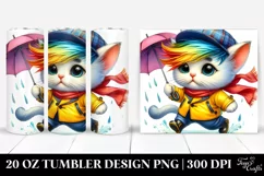 Cute Baby Cat Running | 20 oz Tumbler Product Image 1