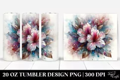 Abstract Stained Rhododendron 20 Oz Tumbler Product Image 1
