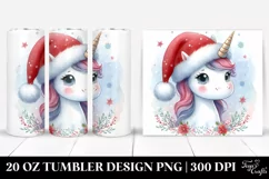 Cute Watercolor Unicorn Clipart Product Image 1