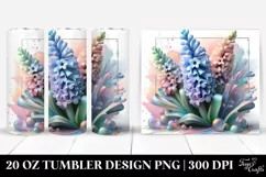 Glossy Abstract Hyacinth Clipart 20 Oz Tumbler Product Image 1