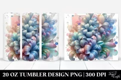 Glossy Abstract Hyacinth Clipart 20 Oz Tumbler Product Image 1