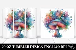 Colorful Celestial Mushroom | 20 Oz Tumbler Product Image 1