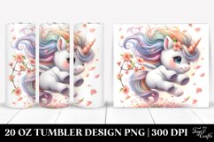 Cute Baby Unicorn Tumbling | 20 Oz Tumbler Product Image 1