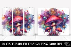 Vibrant Magical Celestial Mushroom 20 Oz Tumbler Product Image 1