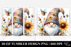 Colorful Watercolor Gnome | 20 oz Tumbler Product Image 1