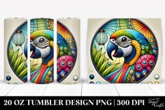 Colorful Parrot Clipart 20 Oz Tumbler Product Image 1