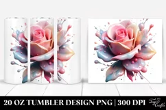 Glossy Rose Tumbler | 20 oz Tumbler Product Image 1