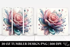 Glossy Rose Tumbler | 20 oz Tumbler Product Image 1