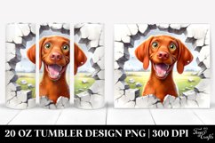Crazy Watercolor Vizsla | 20 oz Tumbler Product Image 1