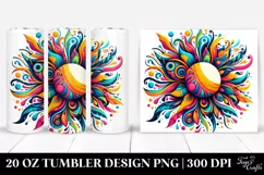 Whimsical Vibrant Sun | 20 oz Tumbler Product Image 1