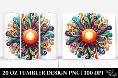 Whimsical Vibrant Sun | 20 oz Tumbler Product Image 1