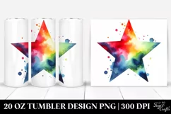 Vibrant Simple Star | 20 oz Tumbler Product Image 1