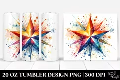 Vibrant Simple Star | 20 oz Tumbler Product Image 1