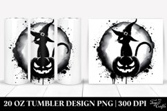 Halloween Black Cat Tumbler | 20 oz Tumbler Product Image 1