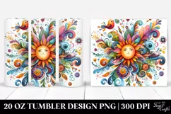 Whimsical Colorful Sun | 20 Oz Tumbler Product Image 1