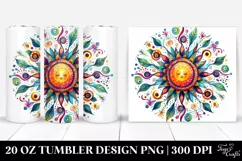 Whimsical Colorful Sun | 20 Oz Tumbler Product Image 1