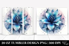 Watercolor Splash and Metallic Tumbler | 20 oz Tumbler Product Image 1