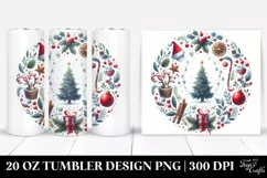 Holiday Laughter Christmas Watercolor | 20 oz Tumbler Product Image 1