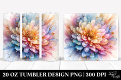 Shiny Chrysanthemum Tumbler | 20 oz Tumbler Product Image 1