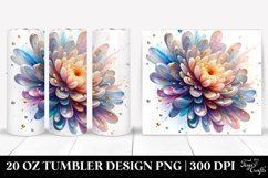 Shiny Chrysanthemum Tumbler | 20 oz Tumbler Product Image 1