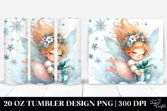 Whimsical Fairy with Snowflakes 20 Oz Tumbler Product Image 1