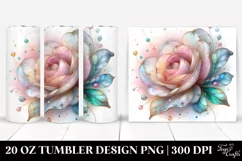Shiny Rose with Metallic Insertions 20 Oz Tumbler Product Image 1