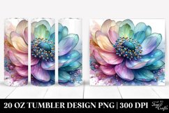 Detailed Vibrant Anemone Tumbler | 20 oz Tumbler Product Image 1