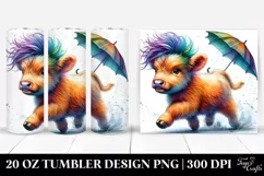 Cute Expressive Highlandcow 20 Oz Tumbler Product Image 1