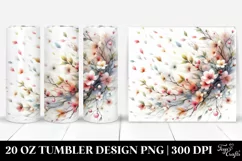 Watercolor Pastel Tumbling Lamb | 20 oz Tumbler Product Image 1