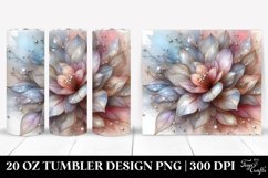 Abstract Stained Magnolia 20 Oz Tumbler Product Image 1