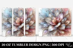 Abstract Stained Magnolia 20 Oz Tumbler Product Image 1