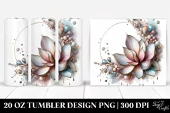 Shiny Magnolia 20 Oz Tumbler Product Image 1
