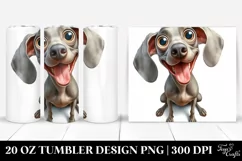 Crazy Weimaraner Tumbler | 20 Oz Tumbler Product Image 1