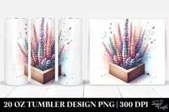 Abstract Wooden Heather 20 Oz Tumbler Product Image 1