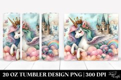 Cute Unicorn Enchanted Castle Sky | 20 Oz Tumbler Product Image 1