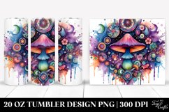 Vibrant Celestial Mushroom Clipart 20 Oz Tumbler Product Image 1
