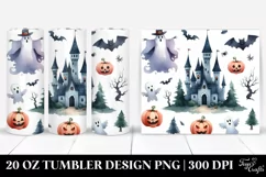 Simple Funny Halloween Castle 20 Oz Tumbler Product Image 1