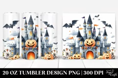 Simple Funny Halloween Castle 20 Oz Tumbler Product Image 1