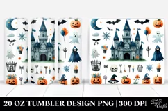 Simple Funny Halloween Castle 20 Oz Tumbler Product Image 1