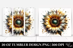 Shiny Sunflower | 20 Oz Tumbler Product Image 1