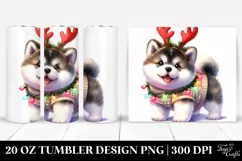 Winter Baby Akita 20 Oz Tumbler Product Image 1