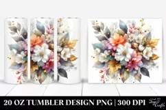 Colorful Bouquet With Jasmine | 20 Oz Tumbler Product Image 1