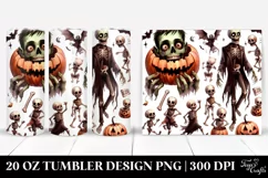 Simple Funny Halloween Undead 20 Oz Tumbler Product Image 1
