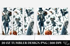 Simple Funny Halloween Undead 20 Oz Tumbler Product Image 1