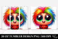 Colorful Crazy Baby Ladybug | 20 Oz Tumbler Product Image 1
