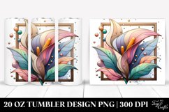 Abstract Stained Calla Lily 20 Oz Tumbler Product Image 1