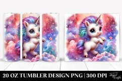 Cute Baby Unicorn Posing | 20 Oz Tumbler Product Image 1
