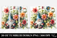 Hawaiian Flowers Gnome | 20 Oz Tumbler Product Image 1