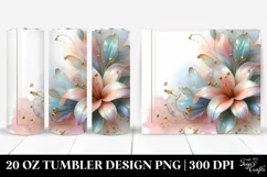 Glossy Golden Lily 20 Oz Tumbler Product Image 1