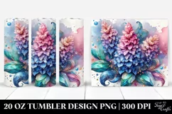 Abstract Vibrant Hyacinth Diamond Round | 20 oz Tumbler Product Image 1